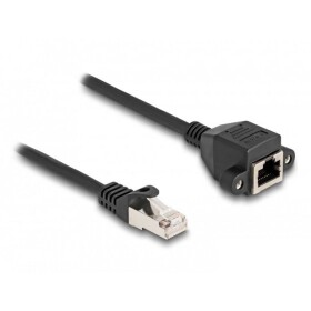 Delock 80196 RJ50 síťové kabely, propojovací kabely Kabel S/FTP 5.00 m černá stíněný 1 ks