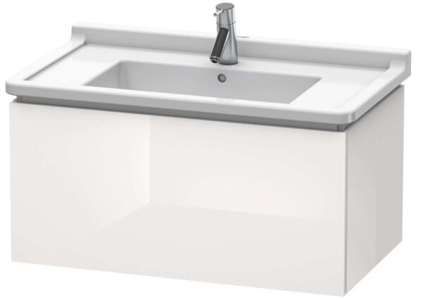 DURAVIT - L-Cube Umyvadlová skříňka 41x82x47 cm, 1 zásuvka, lesklá bílá LC616502222