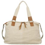 Stylová textilní kabelka na rameno Sofie, béžová