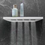 HANSGROHE - Rainfinity Šíjová sprcha s poličkou, matná bílá 26243700
