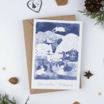 Be Nice EKO vánoční přání Nesem Vám noviny modré