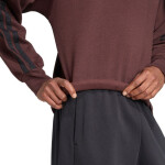 Pánská mikina adidas Essentials 3-Stripes Fleece hnědá JX0742 pánské oblečení 2 XL