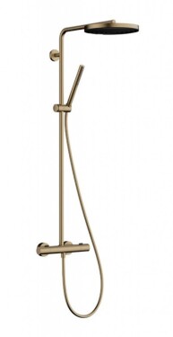 HANSGROHE - Pulsify S Puro Sprchový set s termostatem, průměr 26 cm, 1 proud, EcoSmart, kartáčovaný bronz 24223140