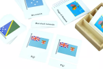 Moyo Montessori Moyo Montessori Vlajky Austrálie - třísložkové karty