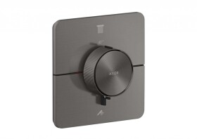 AXOR - ShowerSelect ID Termostatická baterie pod omítku, pro 2 spotřebiče, kartáčovaný černý chrom 36754340