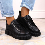 Big Star W INT1919 černé boty na platformě 38