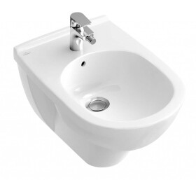 VILLEROY & BOCH - O.novo Závěsný bidet 360x560 mm, 1 otvor pro baterii, alpská bílá 54600001