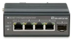 LevelOne IGU-0501 černá / Průmyslový switch / 4x GE / 1x SFP / Neřízený / DIN lišta (IGU-0501)