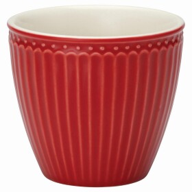 GREEN GATE Latte cup Alice Red 300 ml, červená barva, keramika 300ml