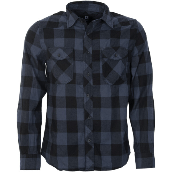 Brandit Košile Check Shirt černá | šedá L