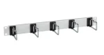 EFB 699980.1 šedý / Vyvazovací panel / 19" / 1U / 5x ocelová úchytka 75 mm (699980.1)