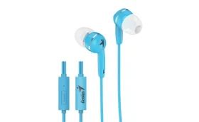 GENIUS sluchátka HS-M320 modrá / s mikrofonem / 4pin 3.5mm jack (31710005414)