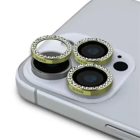 Guess Fixed Glliter Ochrana Čoček pro iPhone 16 Pro/16 Pro Max Gold (57983123488)