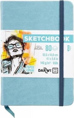 Skicovací blok Soft blue A6 140g 80 listů