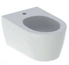 GEBERIT - ONE Závěsný bidet, 540x370 mm, skrytý přepad, otvor pro baterii, KeraTect, bílá 500.690.01.1