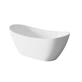 INVENA - Volně stojící vana 170 cm Astri se sifonem AN-03-170-F