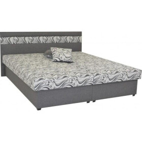 Čalouněná postel Mexico 180x200, šedá, včetně matrace
