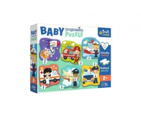 Trefl Puzzle Baby Povolání a vozidla 6v1 (2-6 dílků)