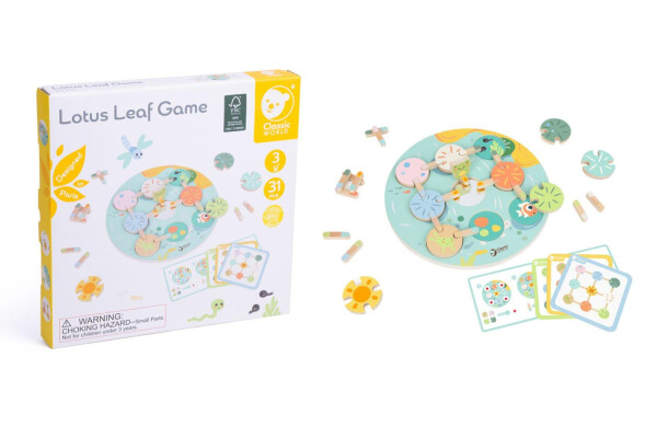 Hra Lotusový list dřevěná v krabici 28x28x4cm