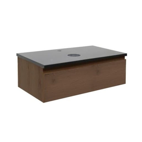 Koupelnová skříňka s technickým kamenem SAT B-Way 59x30x45 cm ořech mat BWAY60NUTTK BWAY60NUTTK