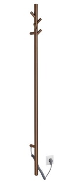 SAPHO - PASADOR elektrický sušák ručníků, kulatý, 150x1500, 30 W, měď mat ER175PG