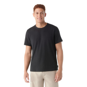 Pánské merino tričko s krátkým rukávem SMARTWOOL Men's Perfect Crew Short Sleeve Tee, Black velikost: S