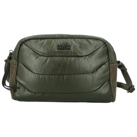 Trendy dámská koženková crossbody kabelka Coveri Darcy, tmavě zelená