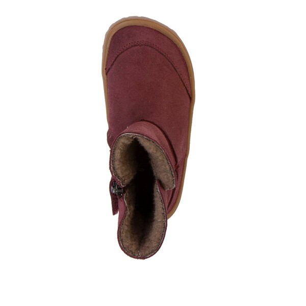 Dívčí zimní barefoot boty TEX SUEDE Bordeaux G3160250-1 - 29