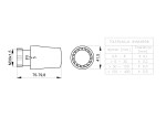 INVENA - Termostatická sada ventilů CD-76-P15-X