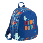 Miquelrius mini batoh Fun Dino, Double, 7 l, 2 kapsy, rPET, mix barev