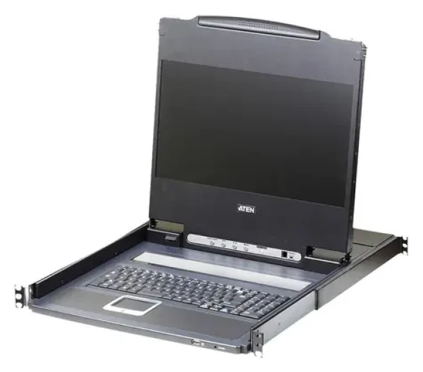 ATEN Console 17,3" LCD FullHD černá / KVM konzole / DVI/HDMI / USB / rack 19" 1U / klávesnice, touchpad (CL6700MW-ATA-2XK06UG)