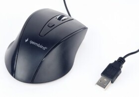 Gembird MUS-4B-02 optická myš černá / 1200 DPI / USB (MUS-4B-02)