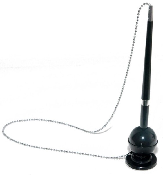 Office Products kuličkové pero na řetízku černé modrá náplň