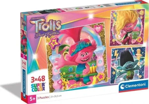 Clementoni PUZZLE Trollové 3