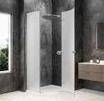 POLYSAN - GLOBE CHROME čtvrtkruhový sprchový kout 1000x900, matné sklo, pravé GB2190MRC