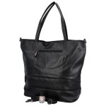 Trendová dámská koženková kabelka přes rameno Ramira, černá