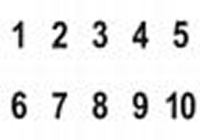 Soubor značek číslic pro ročník