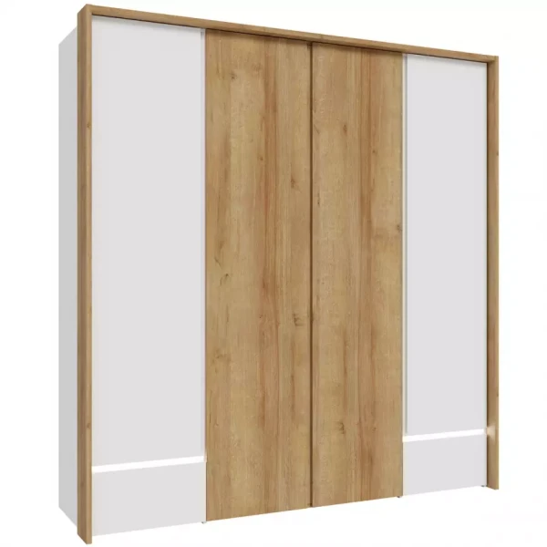 Šatní skříň Whiteheaven 205 cm LNBS3411B-M216 s osvětlením