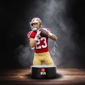 Cedule San Francisco 49ers NFL Christian McCaffrey NFLPA LED-Leuchtschild