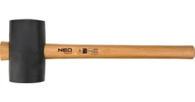NEO TOOLS 25-054 Kladivo gumové / Dřevěná rukojeť / Hmotnost 1,2 kg / Délka 380 mm (25-054)