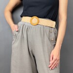 HOSH Kalhoty Julieta Velikost: UNI, Barva: Světle modrá