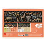 Edukační puzzle Apli - Ohrožená zvířata v savaně, 200 ks, 6+