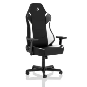 Nitro Concepts X1000 Radiant White bílá / Herní židle / látka / nastavitelná / pojezdová kolečka / nosnost 135 kg (NC-X1000-BW)