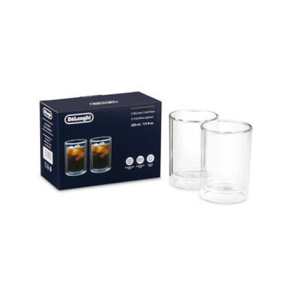 DeLonghi DLSC324 sada sklenic na cold brew / 2ks / 220ml / termoskleničky / borosilikátové sklo (DLSC324)