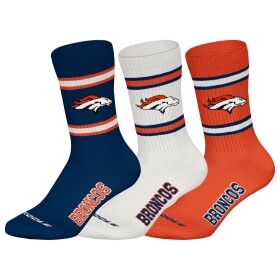 Pánské ponožky Denver Broncos NFL Team Set Crew (3 páry) Velikost: 39–42