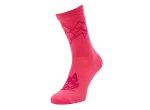 Silvini Cyklistické ponožky BARDIGA UA1642 červená/růžová
