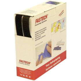 FASTECH® B20-SKL999910 pásek se suchým zipem zalepení hotmelt háčková a flaušová část (d x š) 10000 mm x 20 mm černá 10 m
