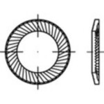 Ozubené podložky 10 mm 16 mm pružinová ocel pozinkované 250 ks Alstertaler Schrauben & Präzisionsteile 159355