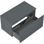 MEXEN/S - Orio koupelnová skříňka pod umyvadlo 90 cm s deskou, 1 šuplík, grafit mat 91A10-09047-1-BFC66