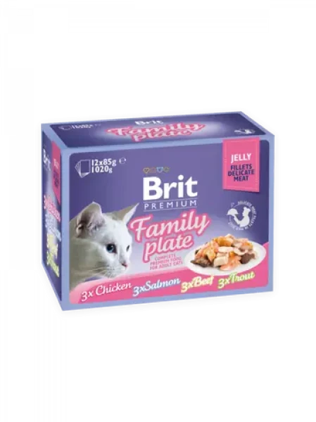 Brit cat Premium D Fillets jelly Family Plate 1 kg